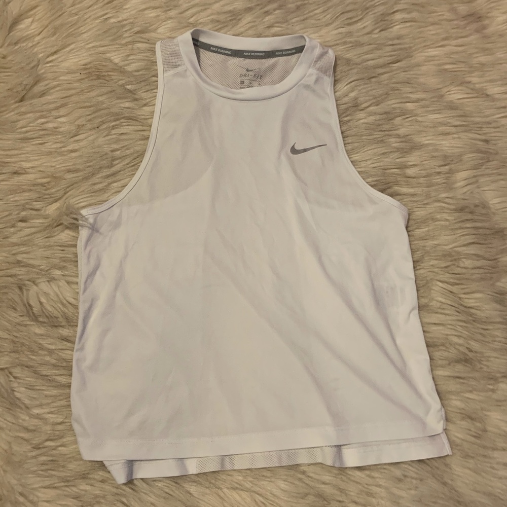 Nike Dri-Fit White Running Tank